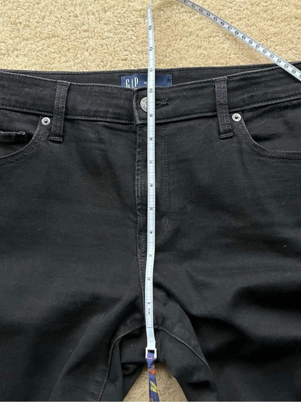 🌻GAP Women's Black Universal Leggings Skinny Jeans - 14/32 Long - EUC - Stretch